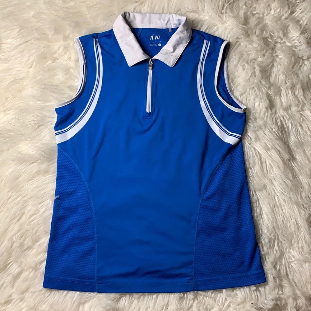 N’vo by Lanctot blue sleeveless athletic shirt